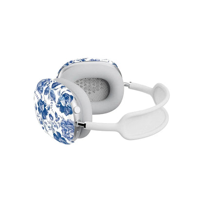 Rose to Fame | Blue & White Rose Floral AirPods Max Case AirPods Case Casetry