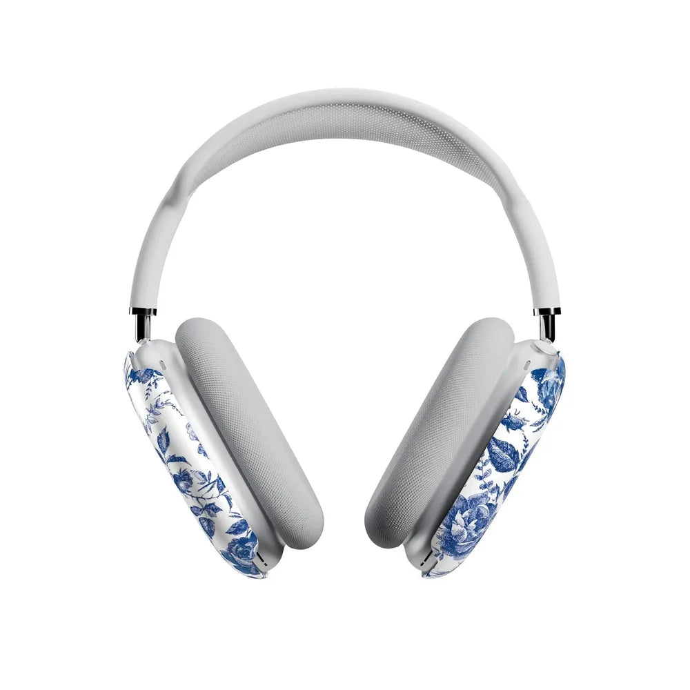 Rose to Fame | Blue & White Rose Floral AirPods Max Case AirPods Case Casetry
