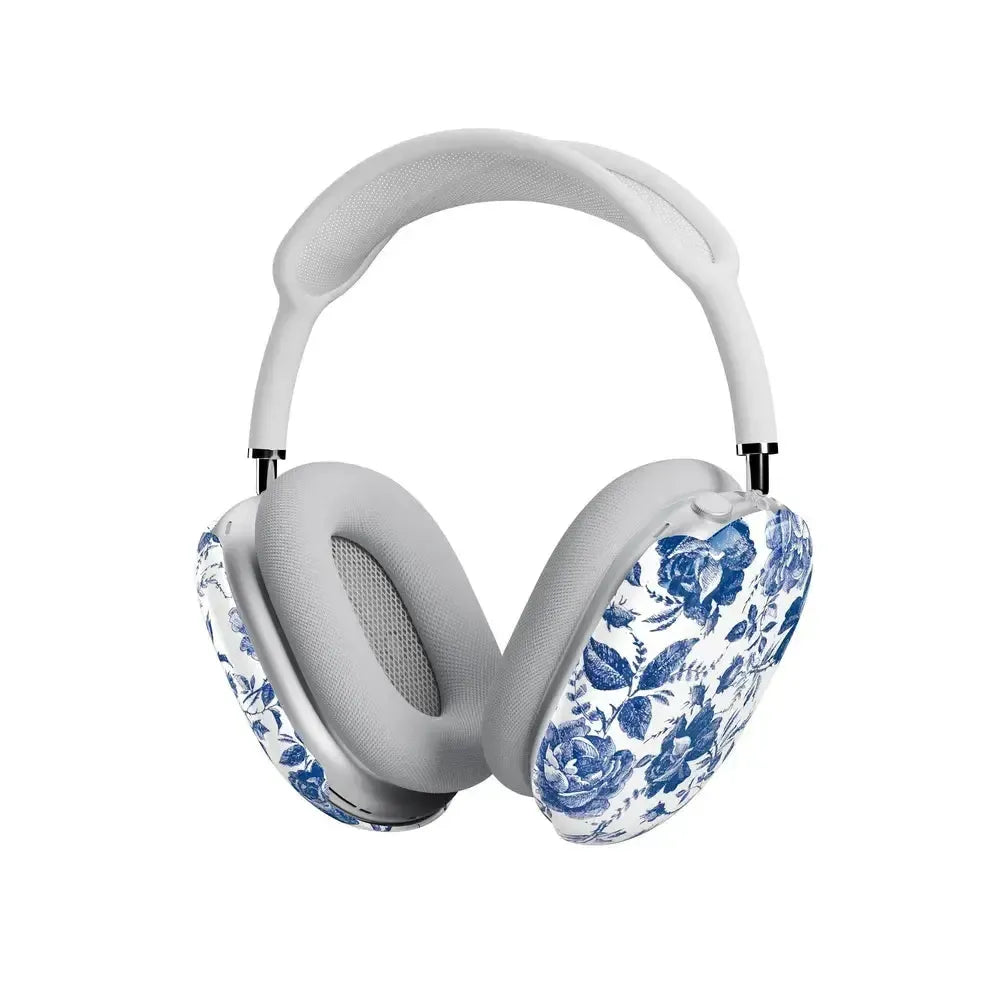 Rose to Fame | Blue & White Rose Floral AirPods Max Case AirPods Case Casetry