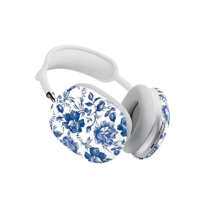 Rose to Fame | Blue & White Rose Floral AirPods Max Case AirPods Case Casetry
