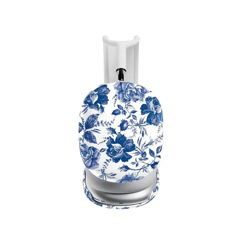 Rose to Fame | Blue & White Rose Floral AirPods Max Case AirPods Case Casetry