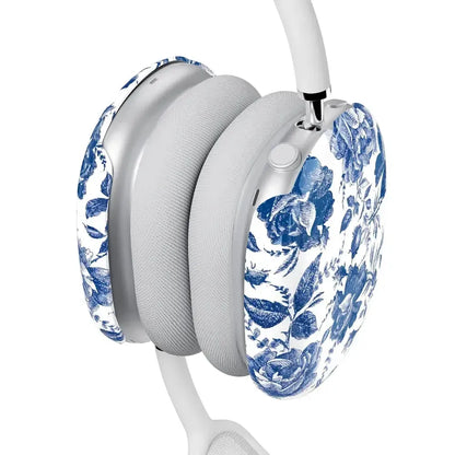 Rose to Fame | Blue & White Rose Floral AirPods Max Case AirPods Case Casetry