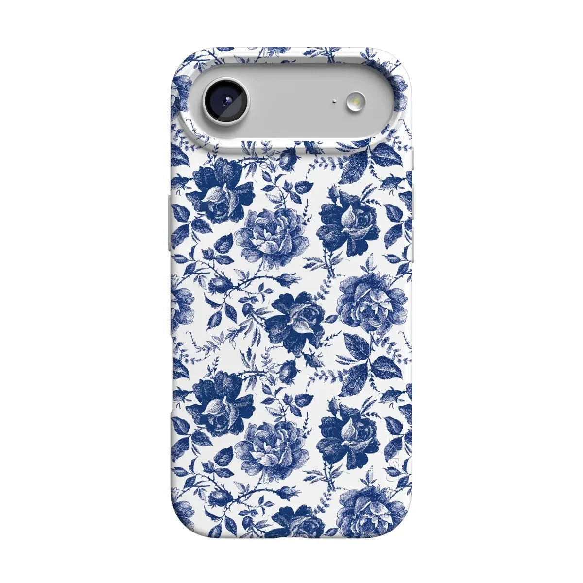 Rose to Fame | Blue & White Rose Floral Case iPhone Case get.casely Classic + MagSafe® iPhone 17 Air