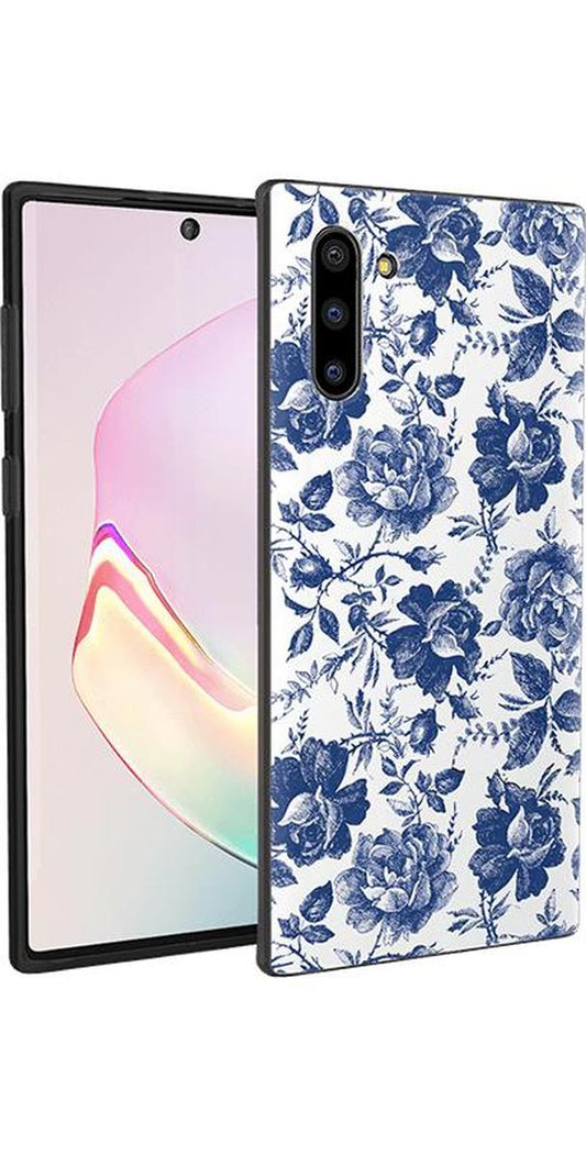 Rose to Fame | Blue & White Rose Floral Samsung Case Samsung Case get.casely