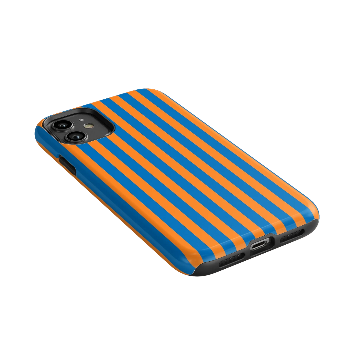 Go New York | Blue & Orange Stripes Case