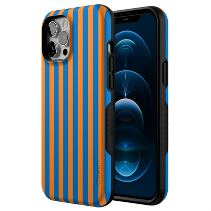 Go New York | Blue & Orange Stripes Case