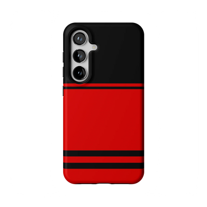 Go Canes | Black & Red Striped Case - Galaxy S23