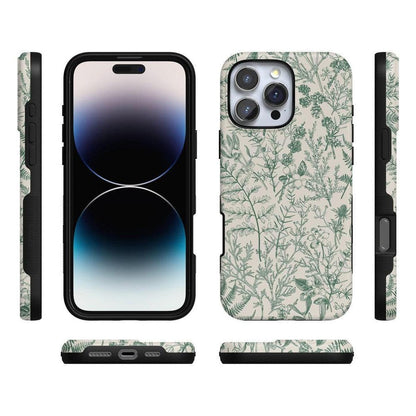 Sage Garden | Green Floral Case iPhone Case get.casely