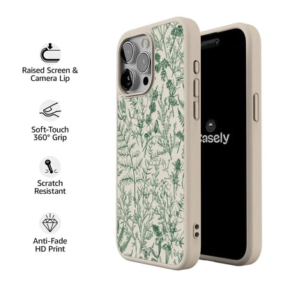 Sage Garden | Green Floral Case iPhone Case get.casely