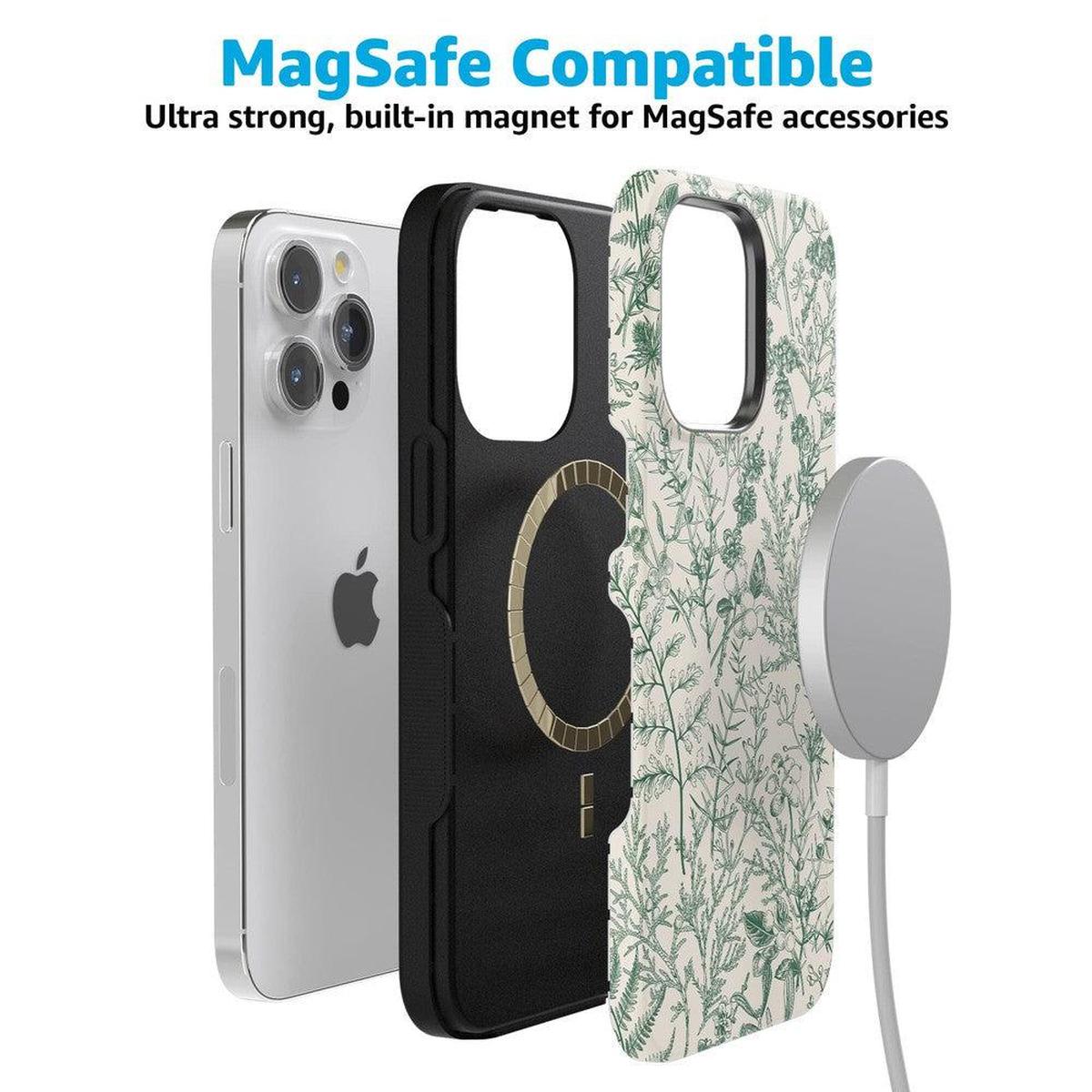 Sage Garden | Green Floral Case iPhone Case get.casely