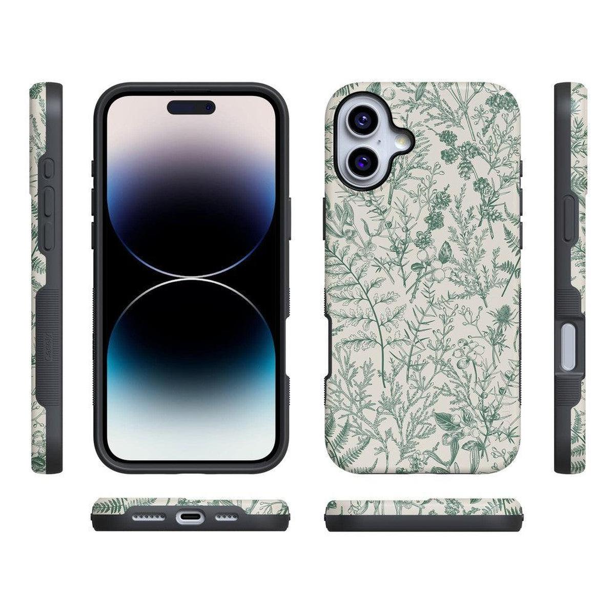 Sage Garden | Green Floral Case iPhone Case get.casely