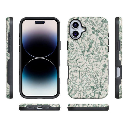 Sage Garden | Green Floral Case iPhone Case get.casely