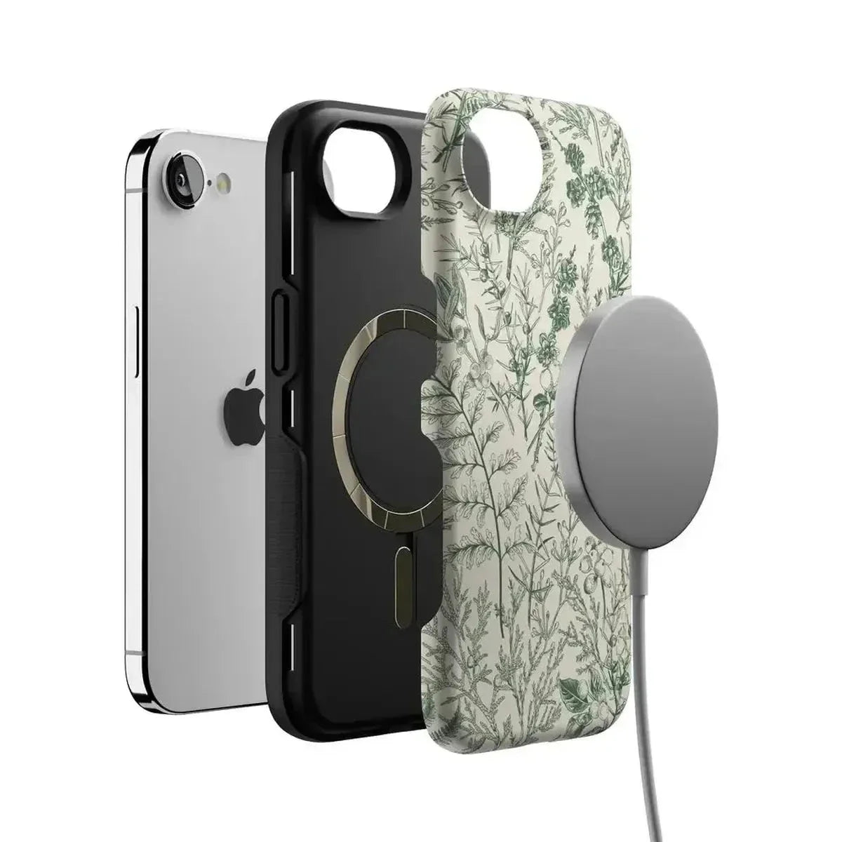 Sage Garden | Green Floral Case iPhone Case get.casely