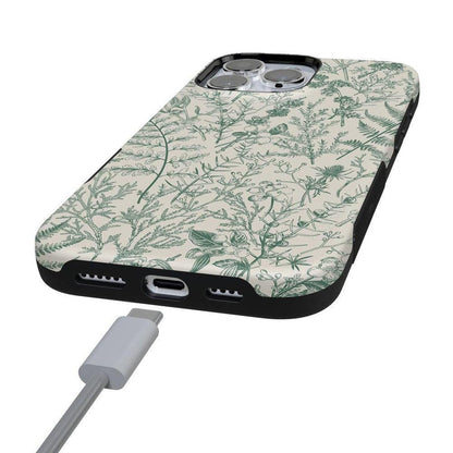 Sage Garden | Green Floral Case iPhone Case get.casely