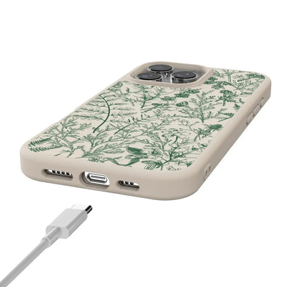 Sage Garden | Green Floral Case iPhone Case get.casely