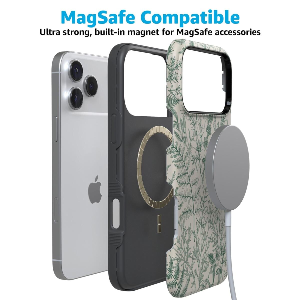 Sage Garden | Green Floral Case iPhone Case get.casely