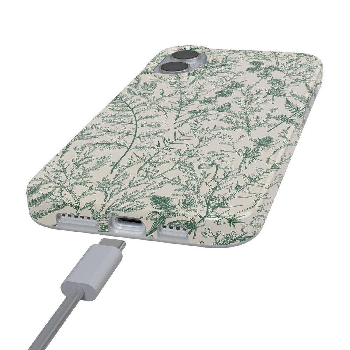 Sage Garden | Green Floral Case iPhone Case get.casely