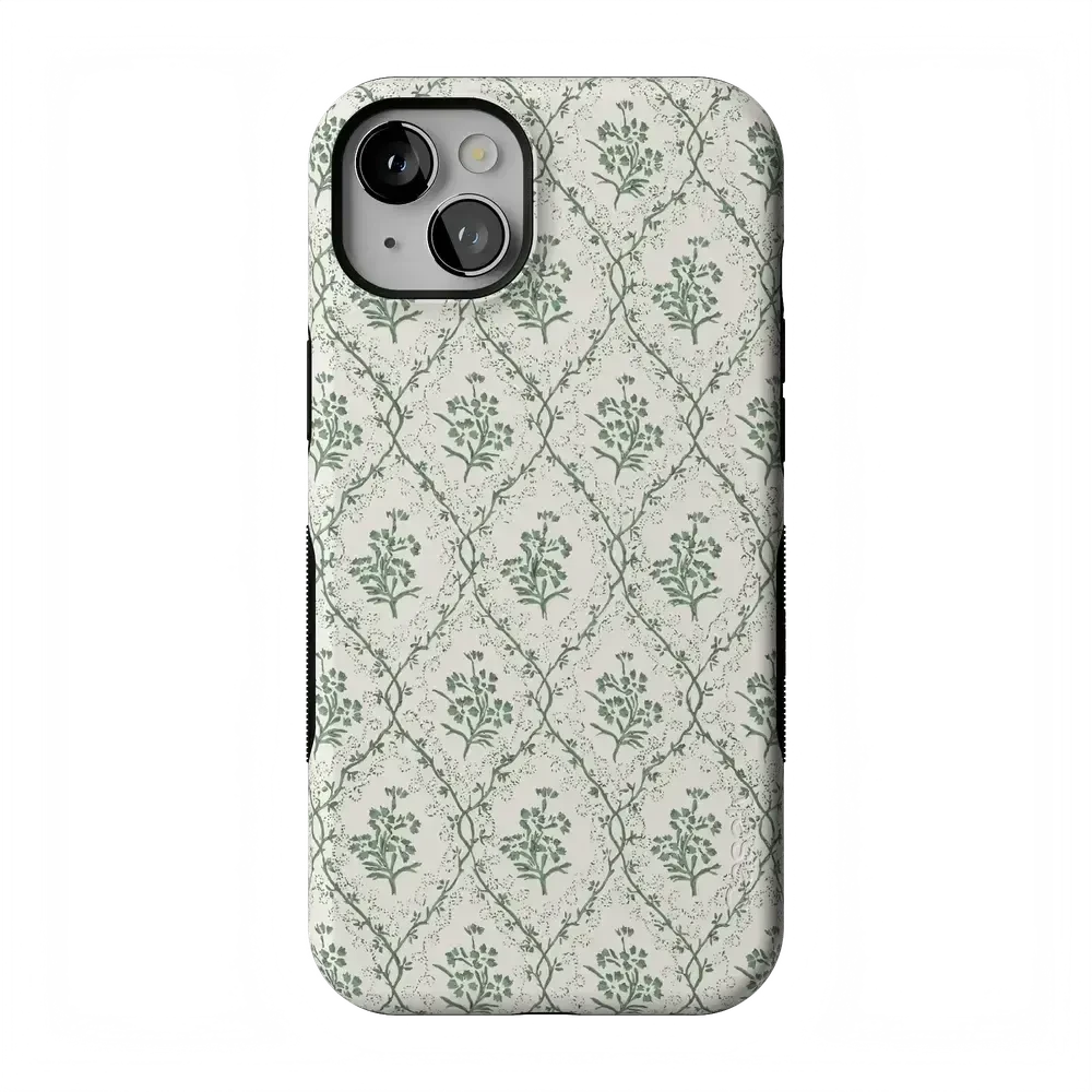 Sage Tapestry | Floral Vines Case iPhone Case get.casely Bold Flex + MagSafe® iPhone 14 Plus