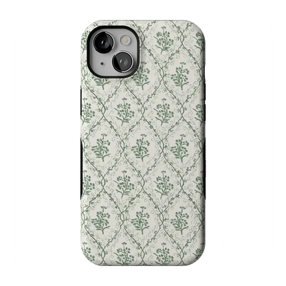 Sage Tapestry | Floral Vines Case iPhone Case get.casely Bold Flex + MagSafe® iPhone 14 Plus