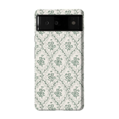Sage Tapestry | Floral Vines Case iPhone Case get.casely Essential Google Pixel 6