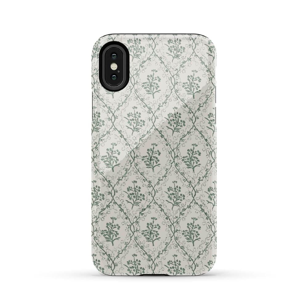 Sage Tapestry | Floral Vines Case iPhone Case get.casely Essential iPhone X / XS