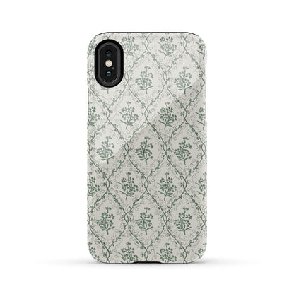 Sage Tapestry | Floral Vines Case iPhone Case get.casely Essential iPhone X / XS