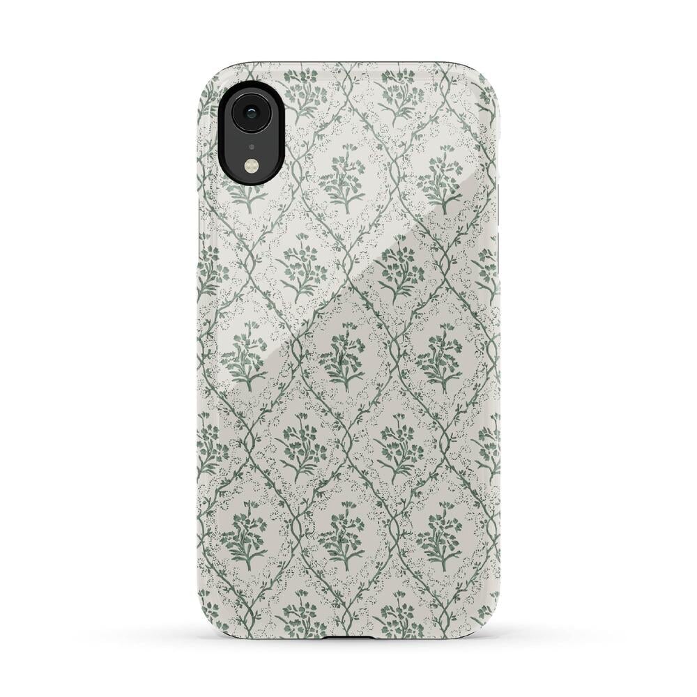 Sage Tapestry | Floral Vines Case iPhone Case get.casely Essential iPhone XR