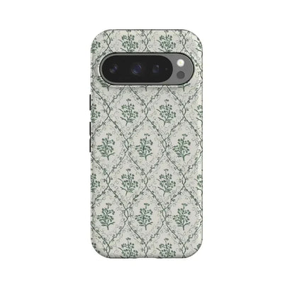 Sage Tapestry | Floral Vines Case iPhone Case get.casely Essential + MagSafe® Google Pixel 10 Pro