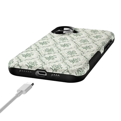 Sage Tapestry | Floral Vines Case iPhone Case get.casely