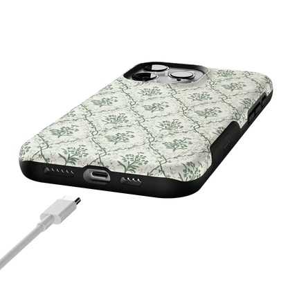 Sage Tapestry | Floral Vines Case iPhone Case get.casely