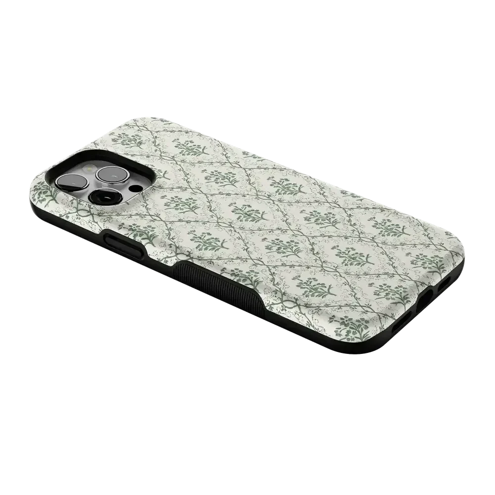 Sage Tapestry | Floral Vines Case iPhone Case get.casely