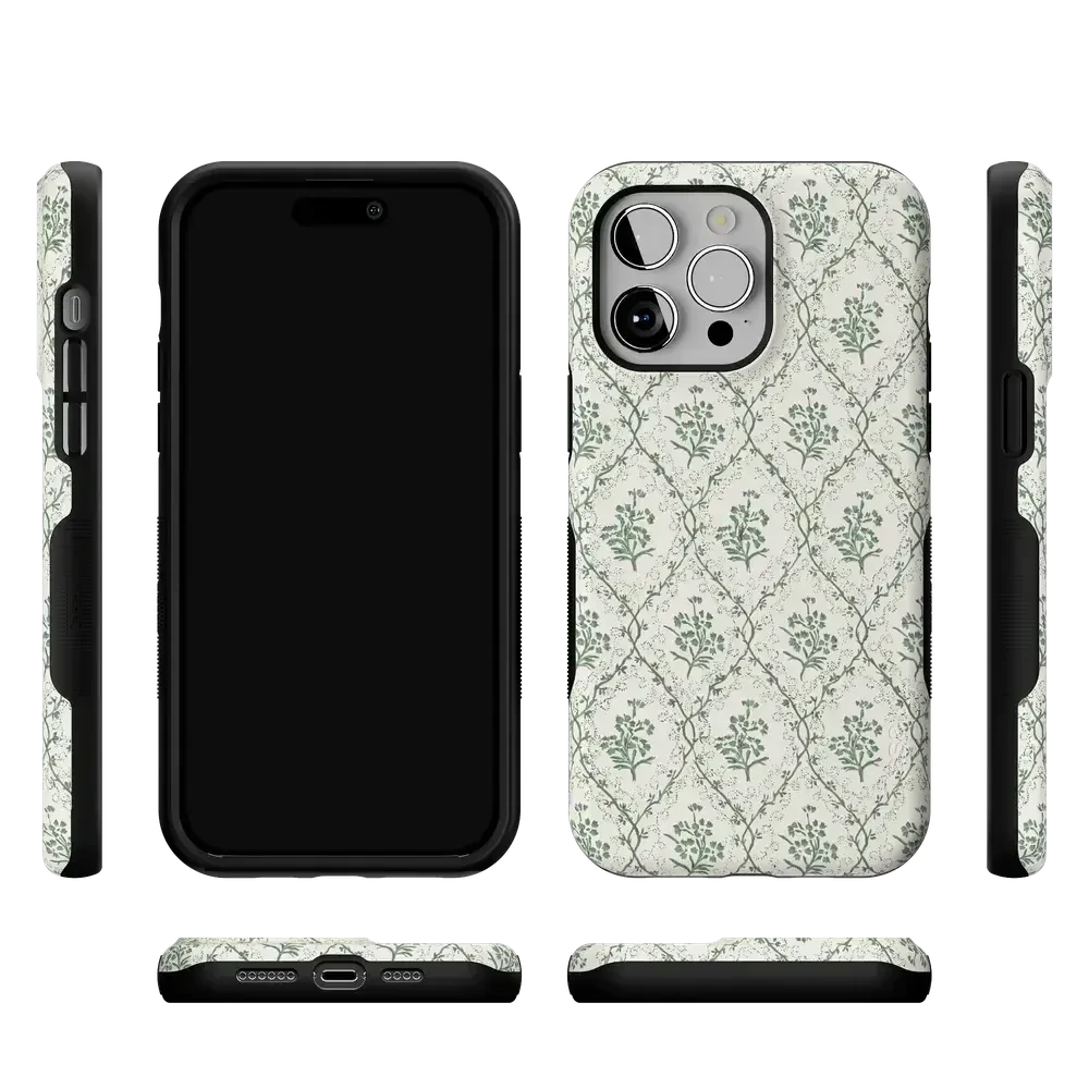 Sage Tapestry | Floral Vines Case iPhone Case get.casely