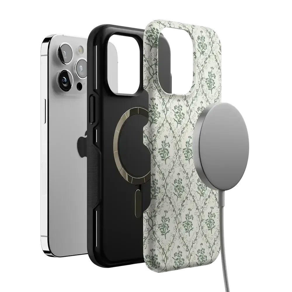 Sage Tapestry | Floral Vines Case iPhone Case get.casely