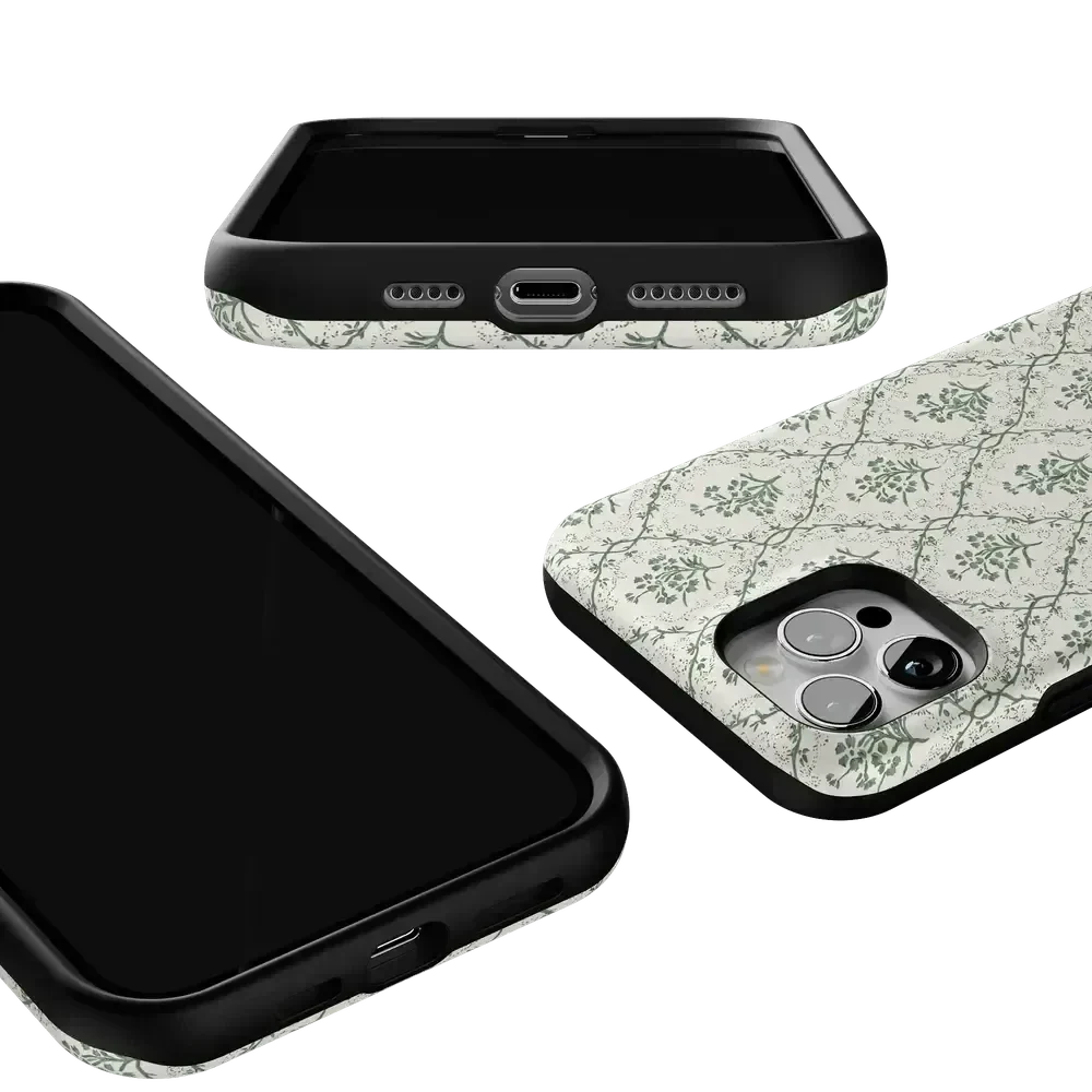 Sage Tapestry | Floral Vines Case iPhone Case get.casely