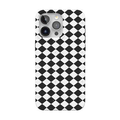 Salem's Hex | Black & White Checkered Case Phone Case get.casely Classic + MagSafe® iPhone 15 Pro Max