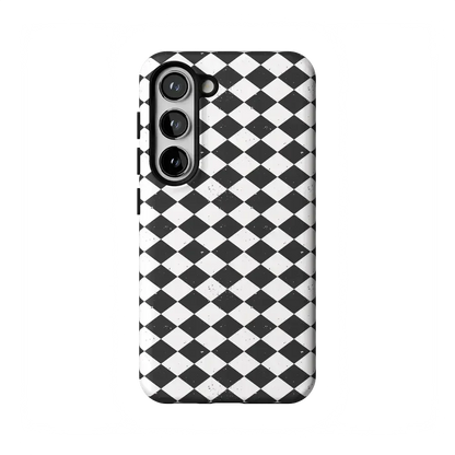 Salem's Hex | Black & White Checkered Case Phone Case get.casely Essential Galaxy S23