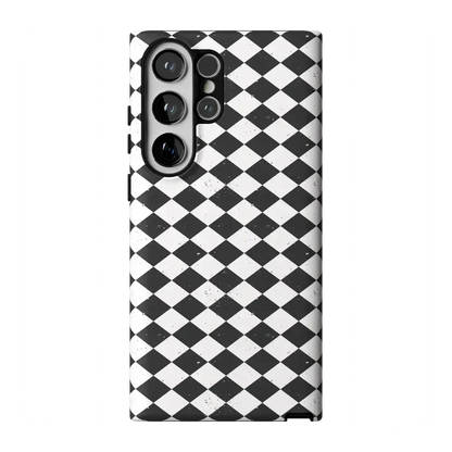Salem's Hex | Black & White Checkered Case Phone Case get.casely Essential Galaxy S23 Ultra
