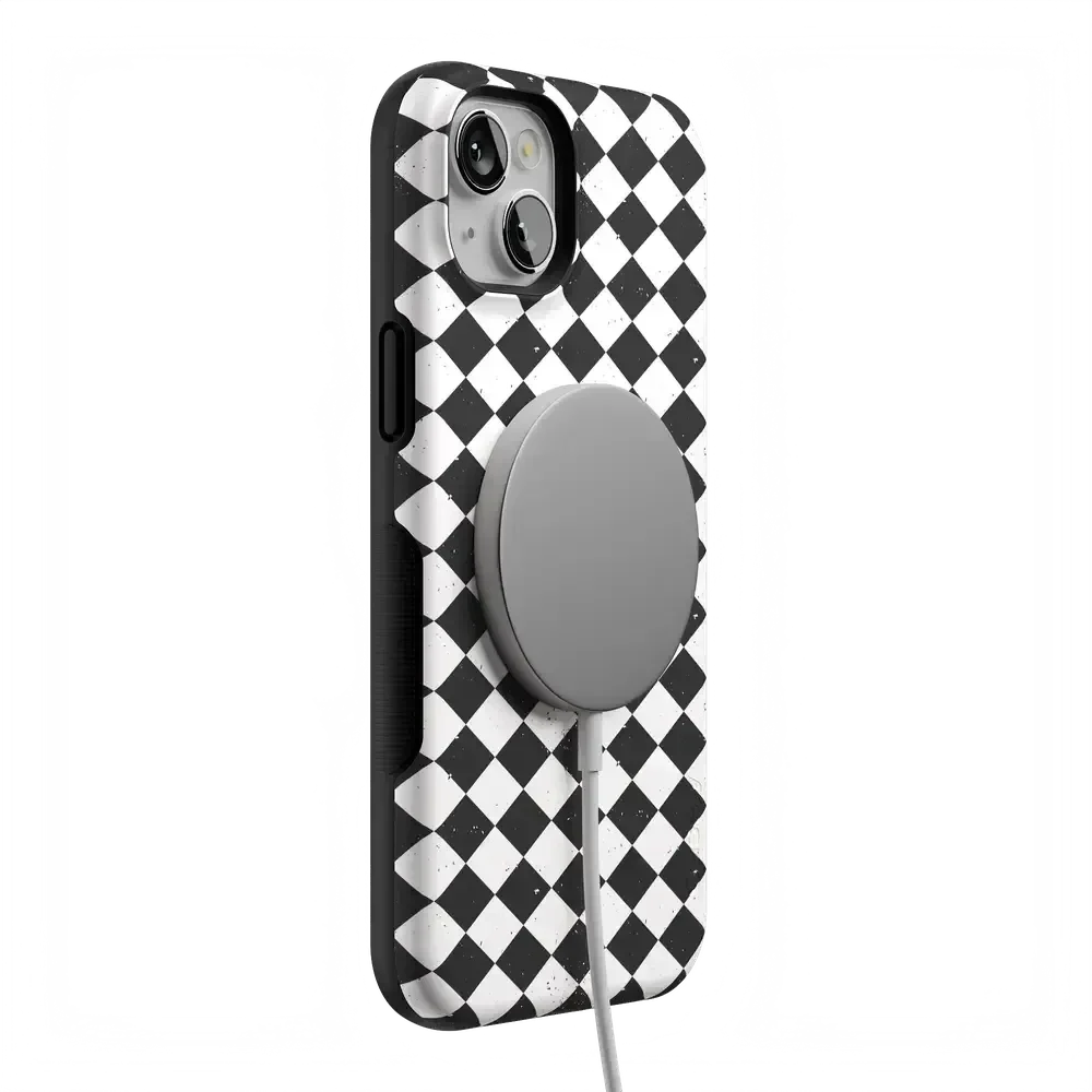 Salem's Hex | Black & White Checkered Case Phone Case get.casely