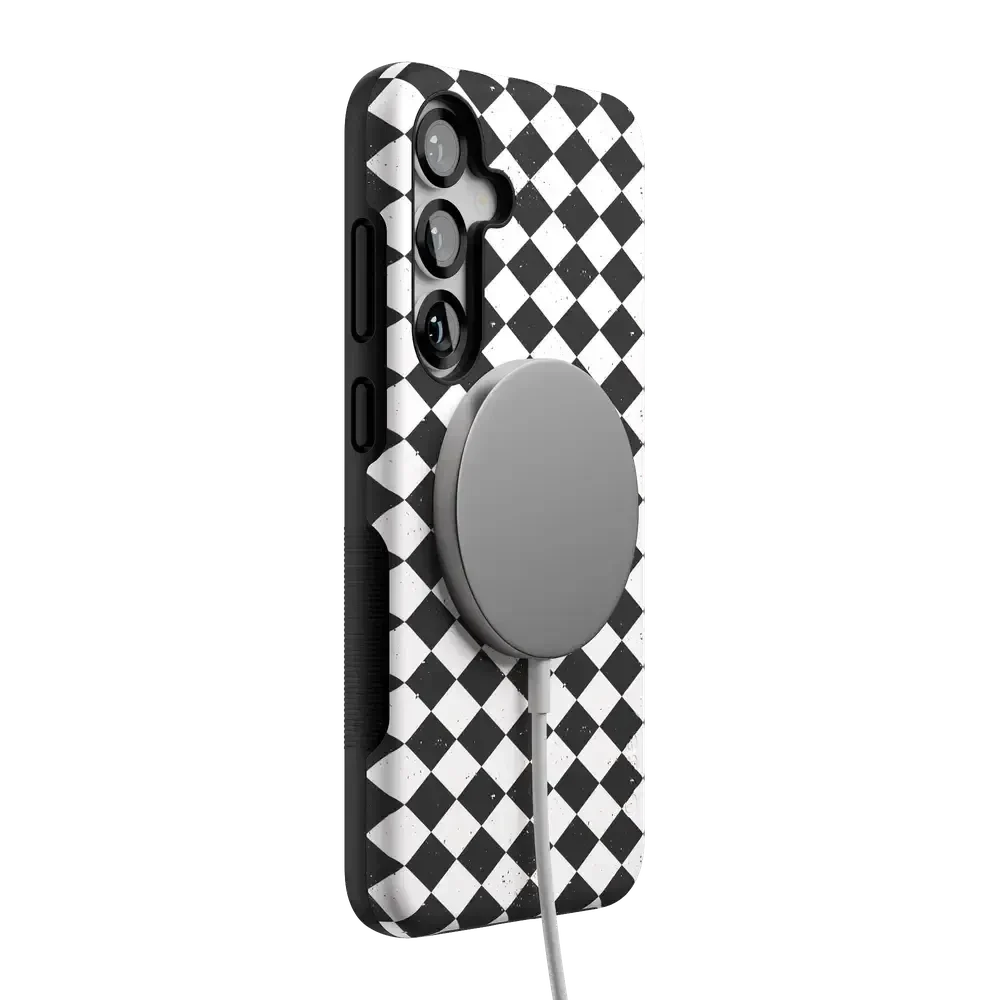 Salem's Hex | Black & White Checkered Case Phone Case get.casely