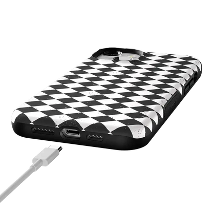 Salem's Hex | Black & White Checkered Case Phone Case get.casely