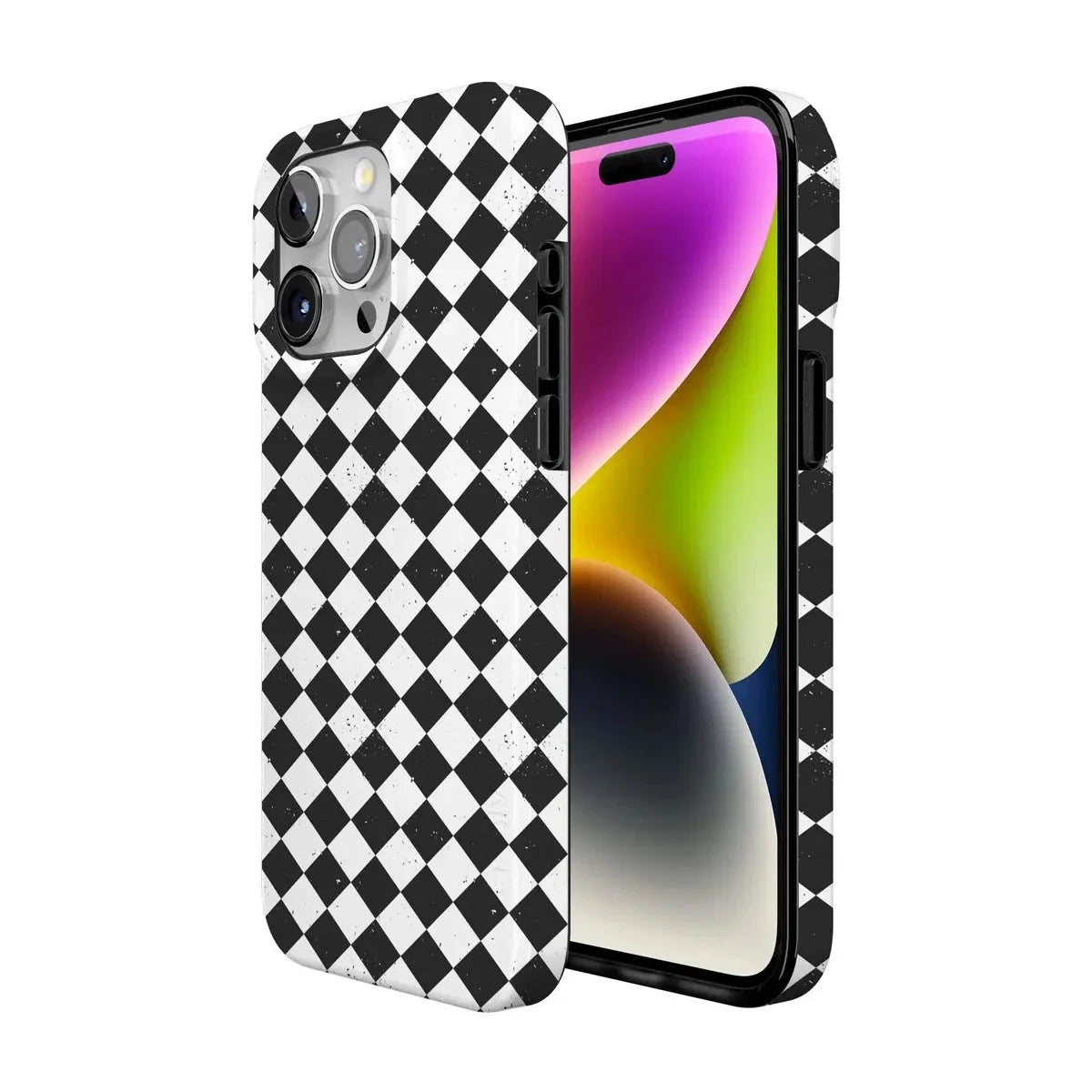 Salem's Hex | Black & White Checkered Case Phone Case get.casely