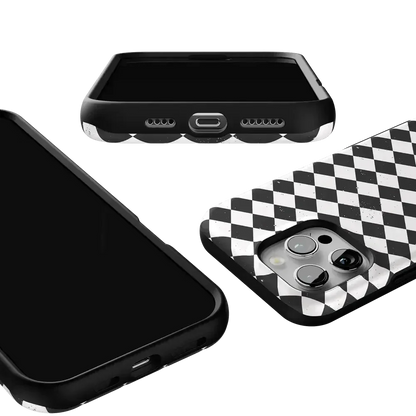 Salem's Hex | Black & White Checkered Case Phone Case get.casely