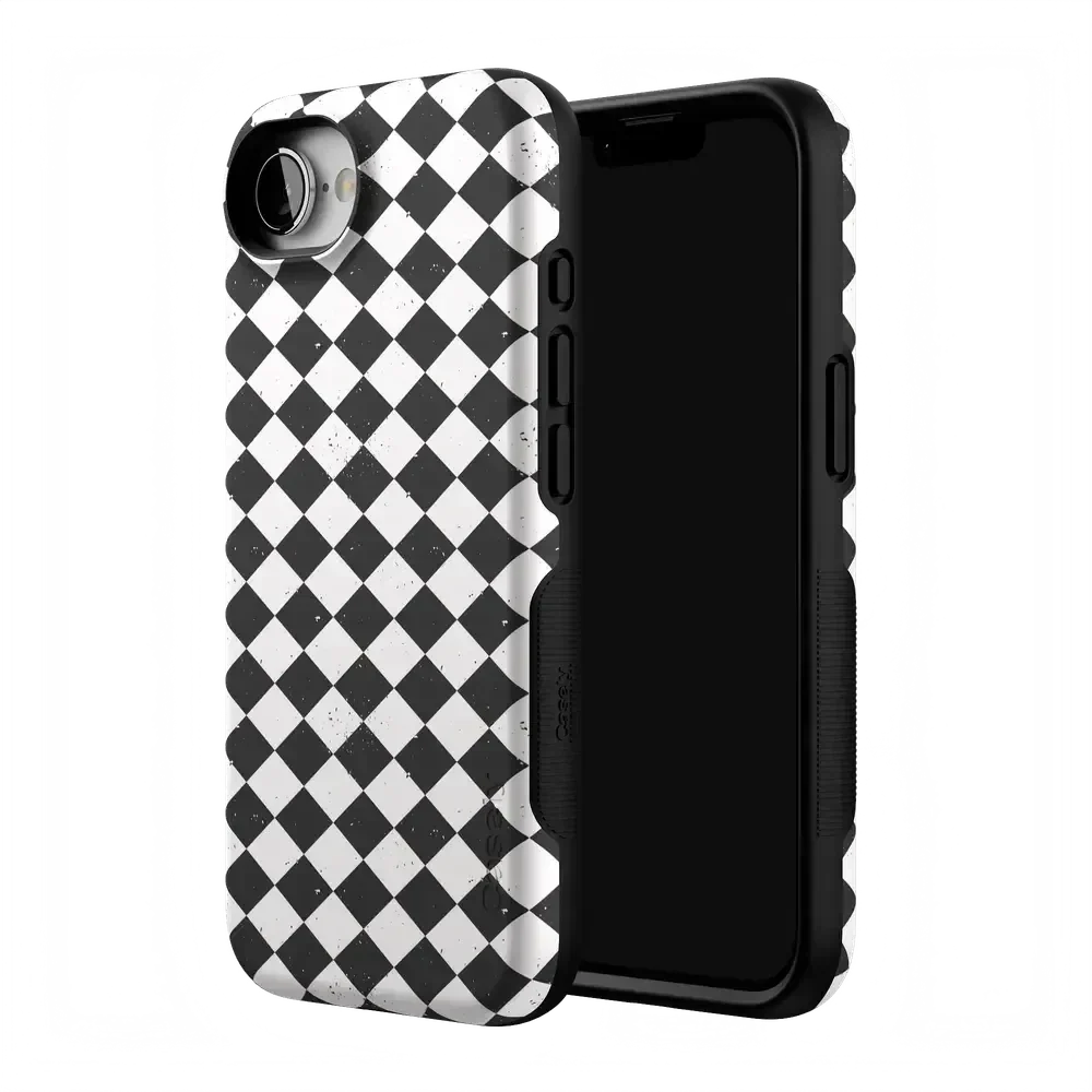 Salem's Hex | Black & White Checkered Case Phone Case get.casely
