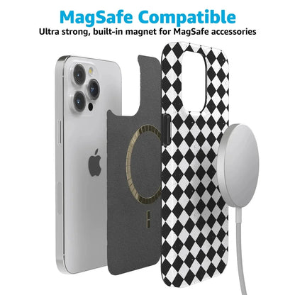 Salem's Hex | Black & White Checkered Case Phone Case get.casely