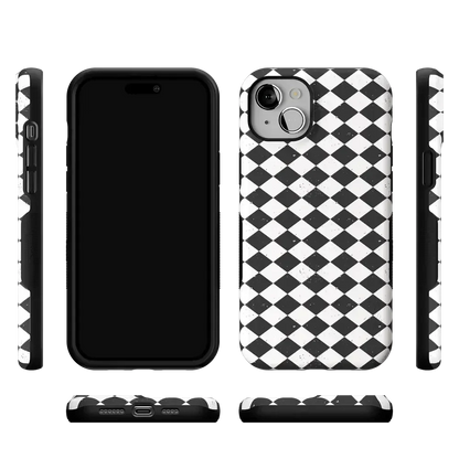 Salem's Hex | Black & White Checkered Case Phone Case get.casely