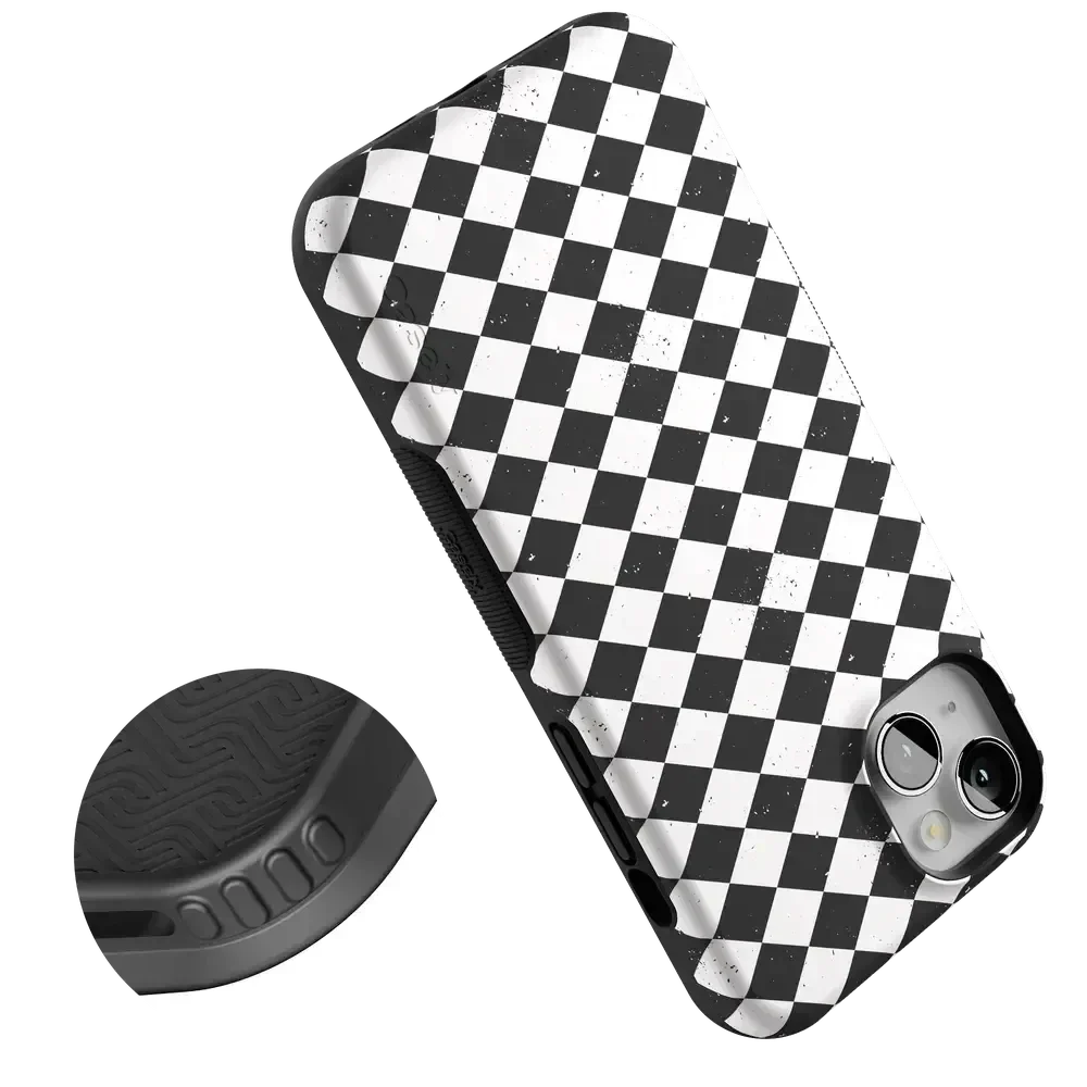 Salem's Hex | Black & White Checkered Case Phone Case get.casely