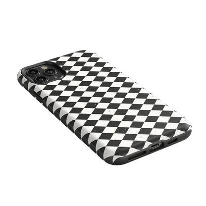 Salem's Hex | Black & White Checkered Case Phone Case get.casely