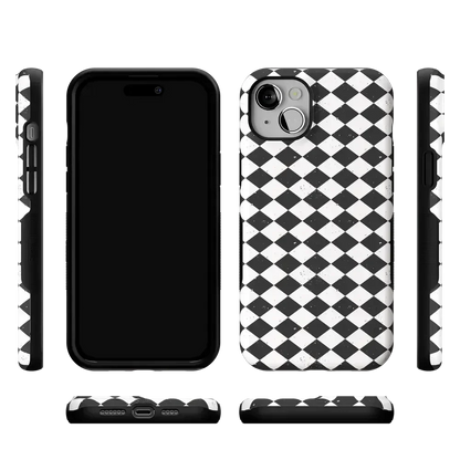 Salem's Hex | Black & White Checkered Case Phone Case get.casely