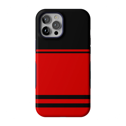 Go Canes | Black & Red Striped Case - iPhone 12 Pro