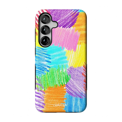 Scribble Me That | Crayola Rainbow Pencil Case iPhone Case Crayola Bold Flex + MagSafe® Galaxy S26 Plus